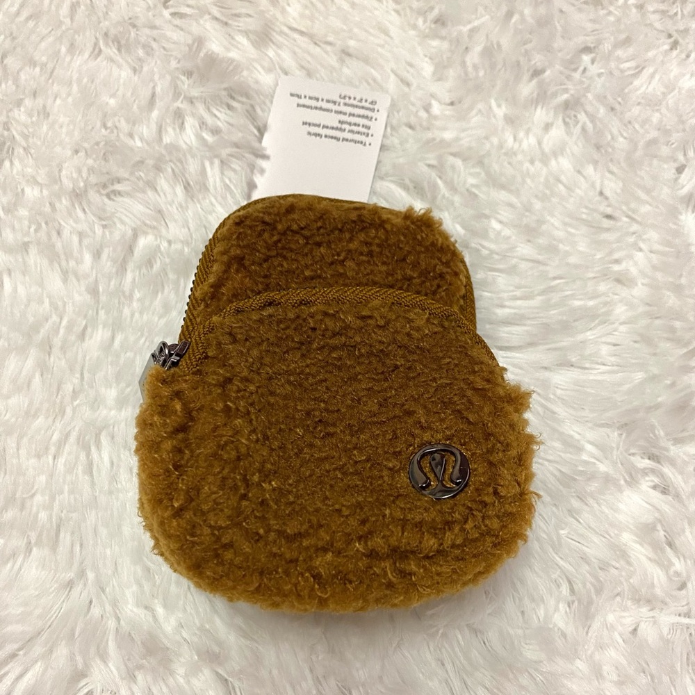 NWT Lululemon Fleece City Adventurer Nano Brown Caramel Backpack Keychain